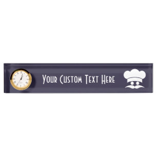 Porte-nom Plat fait sur commande de bureau de couleur de