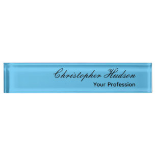 Porte-nom Plat professionnel minimaliste moderne Ciel bleu