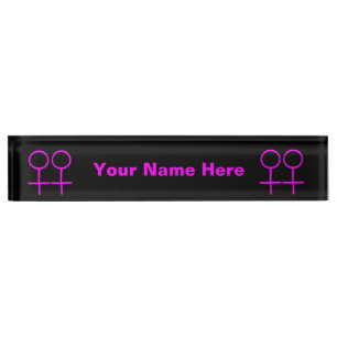 Porte-nom Plate-forme personnalisée pour lesbiennes
