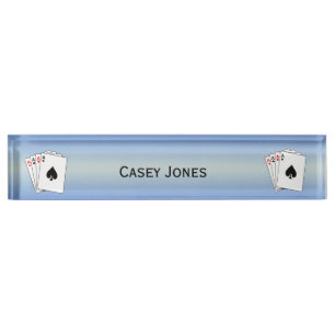 Porte-nom Poker Aces