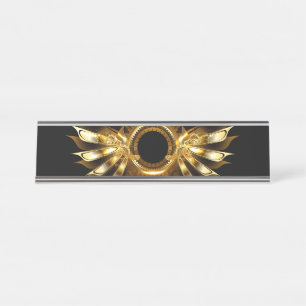 Porte-nom Pour Bureau Ailes steampunk