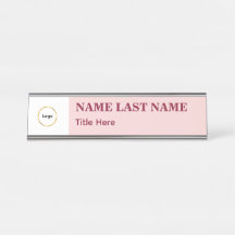 Ajouter un logo Simple Blush Rose Titre de nom