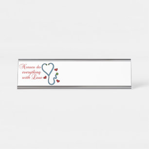 Porte-nom Pour Bureau Avec amour