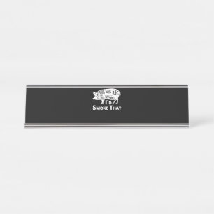 Porte-nom Pour Bureau BBQ BBQ Grill Cochon Porc Id Fumer Que Cadeaux H