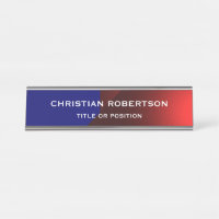Bleu Rouge Moderne Simple Entreprise Simple