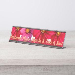 Porte-nom Pour Bureau Bureau Blossoms Nom Design Destiny'S Destiny