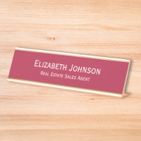 Bureau d'affaires professionnel Magenta Red