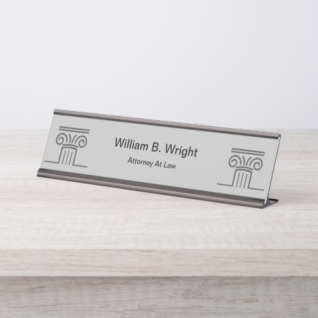 Porte-nom Pour Bureau Bureau d'avocat (Devant)