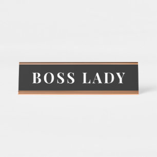 Porte-nom Pour Bureau Bureau personnalisé de femme d'affaires minimalist