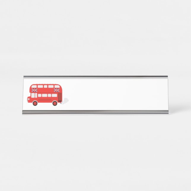 Porte-nom Pour Bureau Bus de Londres (Devant)