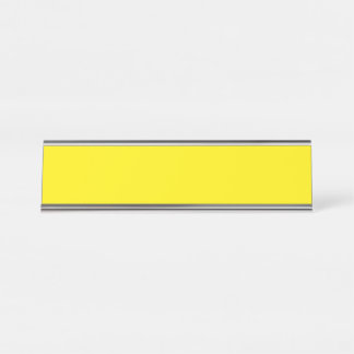 Porte-nom Pour Bureau Canary Yellow (solid color) 