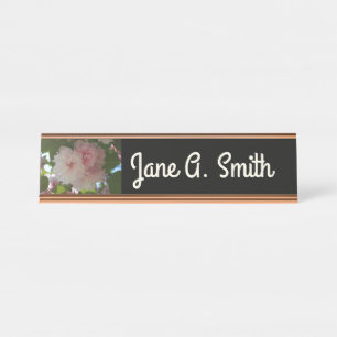 Porte-nom Pour Bureau Cherry Tree I Spring Floral