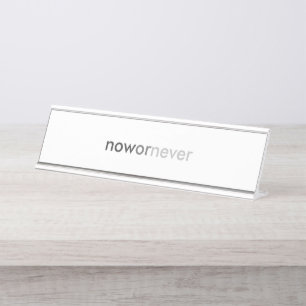 Porte-nom Pour Bureau Citation de fin ou de fin pour les procrastinateur