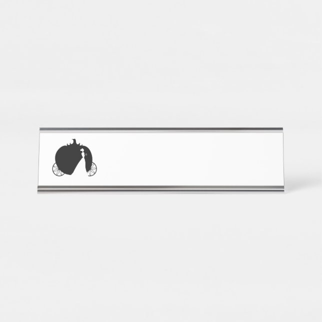 Porte-nom Pour Bureau Coach de Cendrillon (Devant)