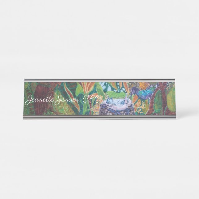 Porte-nom Pour Bureau Colibri (Devant)