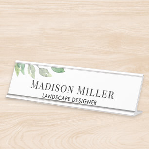 Porte-nom Pour Bureau Concepteur de paysages