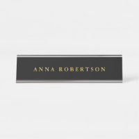 Couleurs d'or noir professionnel minimaliste tenda