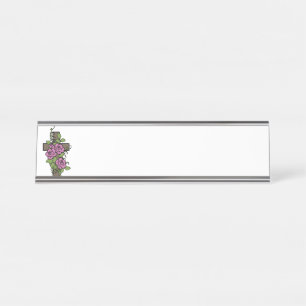 Porte-nom Pour Bureau Croix florale