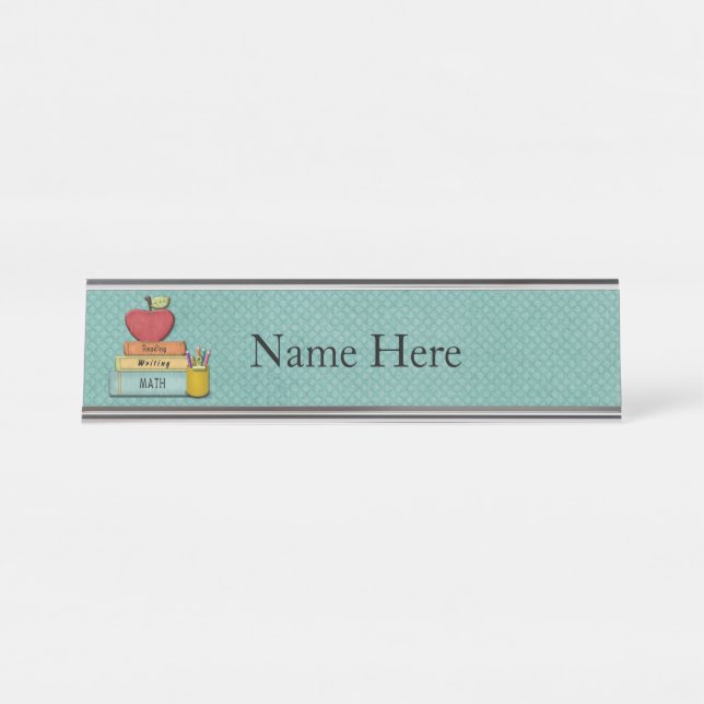 Porte-nom Pour Bureau Enseignants (Devant)