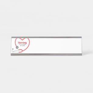 Porte-nom Pour Bureau Infirmière, c'est de l'art