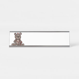 Porte-nom Pour Bureau Infirmière Teddy Bear