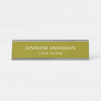 Jaune foncé Moderne Minimaliste Professionnel