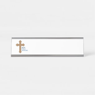 Porte-nom Pour Bureau John 3:16