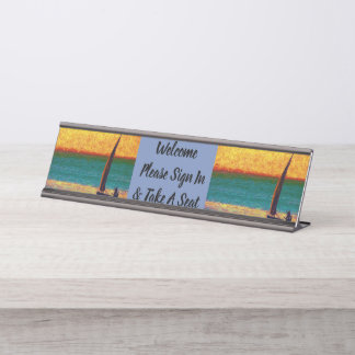 Porte-nom Pour Bureau Le destin des destins de conception de nom de mer