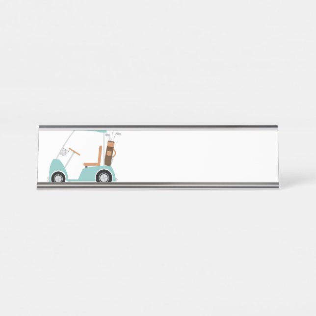 Porte-nom Pour Bureau Le Golf (Devant)