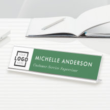 Logo d'entreprise personnalisé Vert employé modern