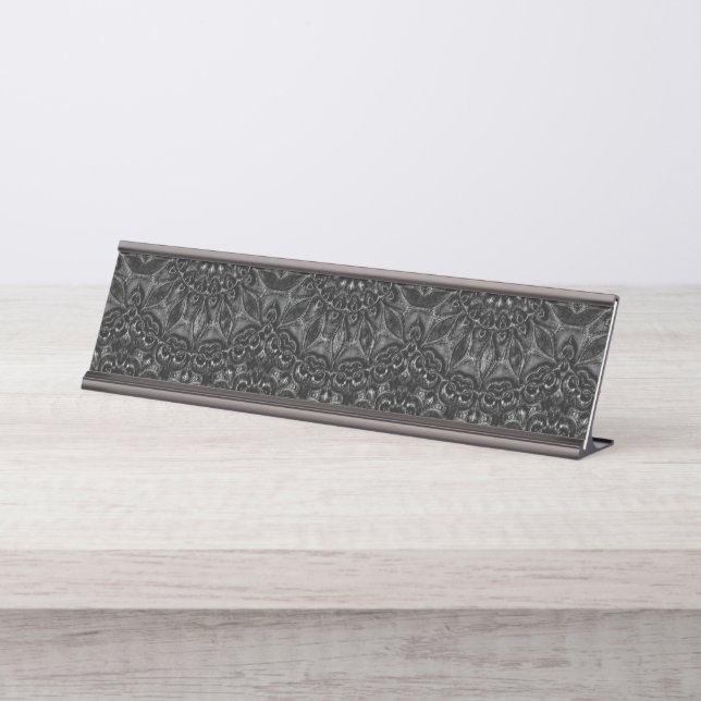 Porte-nom Pour Bureau Mandala (Devant)