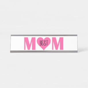 Porte-nom Pour Bureau "Meilleure MOM"