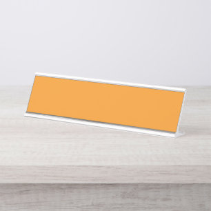 Porte-nom Pour Bureau Mélange abstrait d'orange, de rouge et de hurlemen