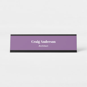 Porte-nom Pour Bureau Moderne élégant et élégant, moderne, le Purple