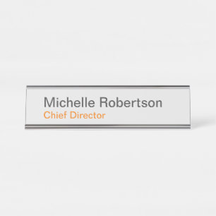 Porte-nom Pour Bureau Moderne minimaliste simple Ajouter son propre nom
