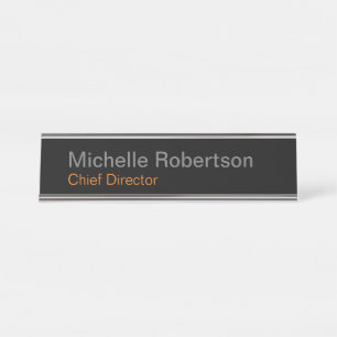 Porte-nom Pour Bureau Moderne minimaliste simple Ajouter son propre nom