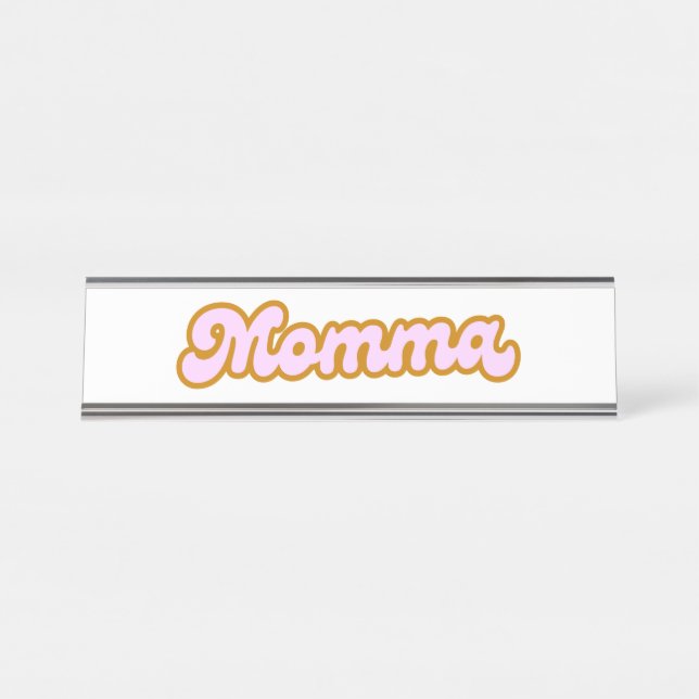 Porte-nom Pour Bureau Momma (Devant)