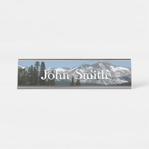 Porte-nom Pour Bureau Montagnes de la Sierra Nevada I depuis Yosemite