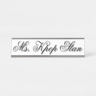 Porte-nom Pour Bureau MS. Kpop Stan
