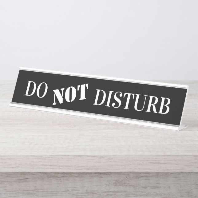 Porte-nom Pour Bureau Ne pas DIsturb SI Office Professional (Devant)