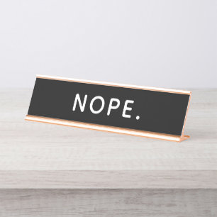 Porte-nom Pour Bureau Nope Desk