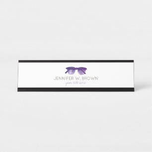Porte-nom Pour Bureau Opticien lunetier médecin des yeux