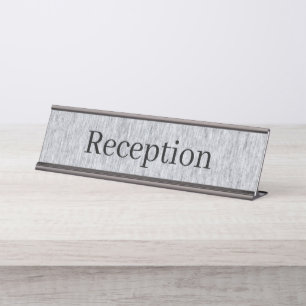 Porte-nom Pour Bureau Panneau de nom du comptoir de réception