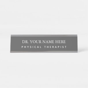 Porte-nom Pour Bureau Personnaliser le doctorat en thérapie physique DP