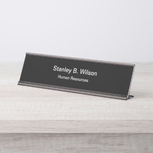 Porte-nom Pour Bureau Personnel administratif de ressources humaines