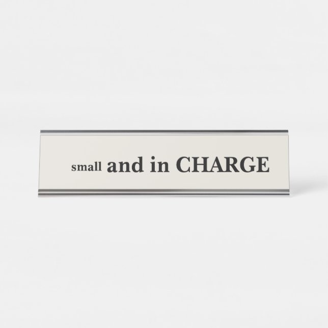 Porte-nom Pour Bureau petit et responsable (Devant)