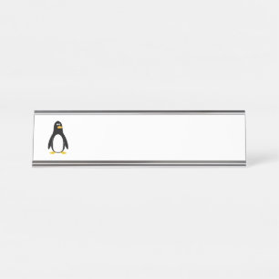 Porte-nom Pour Bureau Pingouin