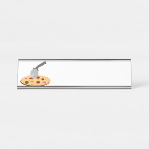 Porte-nom Pour Bureau Pizza