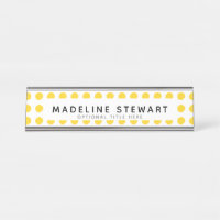 Pointe Polka Jaune Moderne Professionnel Personnal