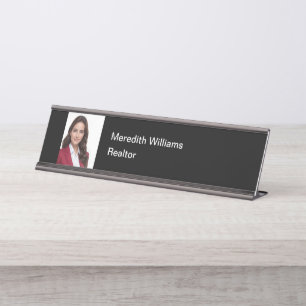 Porte-nom Pour Bureau Prêt pour la photo de l'éditeur